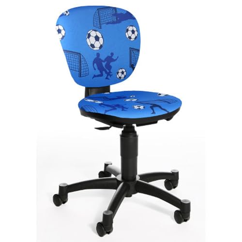 Topstar Maxx Kid Chaise de Bureau pivotante pour Enfant Motif Football Bleu