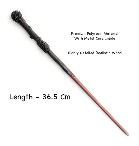 Image of Kid Harry Choosen One Potter Magic Wand With Box Premium Polyresin Metal Core Collectible Cum Cosplay Accessory, Multicolor