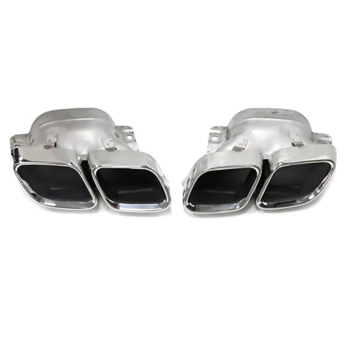 Terminales de coche premium en acero inoxidable 304 plata para Benz C63 W206 S206