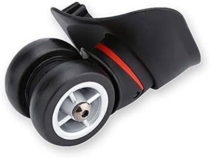 Suitcase Replacement Wheels, 2 PCS Durable Rubber Spare Wheels Luggage Wheels PVC Luggage Replacement Wheels Travel Suitcase Accessory for Travel Case (W042 S) Including Left and Right Wheels
