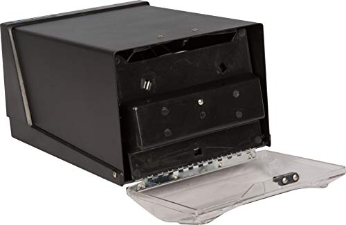 San Jamar H3001 Countertop Fullfold Napkin Dispenser, 300 Capacity, 7-5/8" Width X 5-1/2" Height X 11" Depth, Clear/Black #TOP16