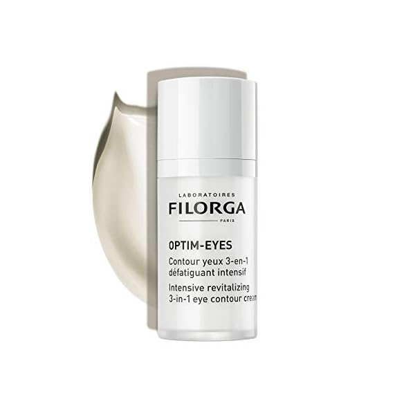 Filorga Optim-Eyes Eye Cream, Revitalizing 3-in-1 Skin Treatment for Rapid Reduction of Dark Circles, Wrinkles & Puffiness Around the Eyes, 0.5 fl. oz.