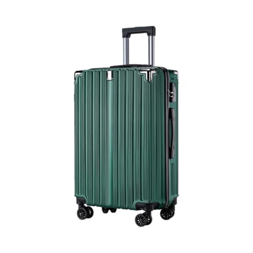 Suitcase Fashionable Zipper Suitcase For Business Travel, Adult Trolley Case, Silent Universal Wheel Boarding Case Luggage(Green)