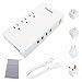 Power Strip Surge Protector 8 AC Outlets with 4 High Speed USB Charging Ports, Separate Switch Control, 10ft Heavy Duty Extension Cord Powerjc