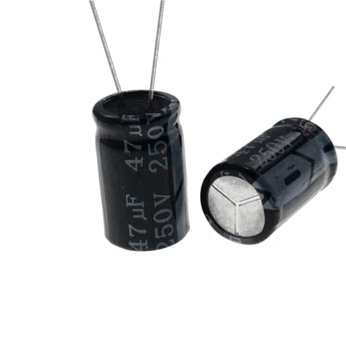 Condensateur électrolytique 47uF 250V radial pour réparation électronique 10pcs