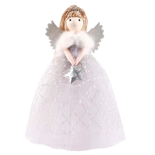 Christmas Tree Angel Topper | Fairy Ornaments Christmas Tree Topper | Cute Angel Pendant Doll ChristmasTree Decoration, Angels for Kids Xm as Crafts, 15 x 26cm