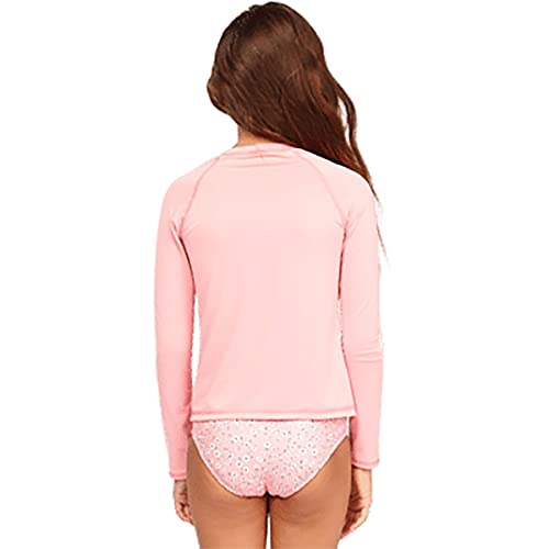 Billabong Girls' Long Sleeve Rashguard, Feeling Ditsy Coral Pink, 82