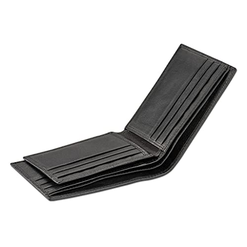 Billfold Wallet with Flip ID, Genuine Leather, Polynesian Tattoo Art by Sulu’ape Pili Mo’o (Black) from4