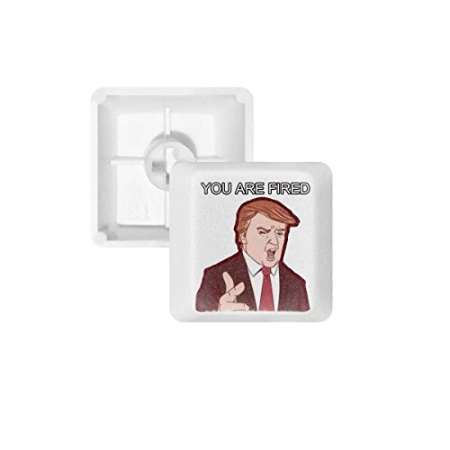 Keycaps PBT pour clavier mécanique blanc look dessin animé américain gamer