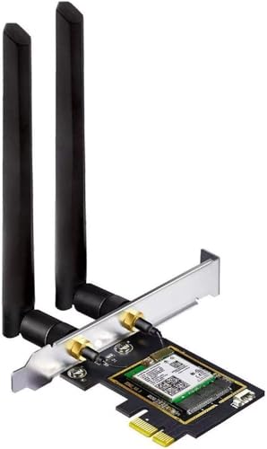 OKN WiFi 6E PCIe 無線LANカード AX5400 内蔵Intel AX210NGW WiFi 6モジュール 802.11AX PCI-Express 無線LANアダプタ Bluetooth 5.3対応, Windows10/11 64-bit対応