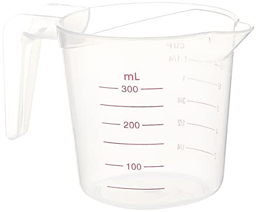 Royalford Measuring Jug BPA Free Cup - Measure Liquid Oil and Baking Items for Kitchen & Restaurant Purpose Microwave Freezer Dishwasher Safe Cook with Accuracy White 300ML RF5468