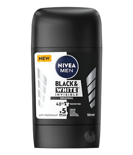 Nivea Black & White Invisible Men Stick Deodorant miniatura 1