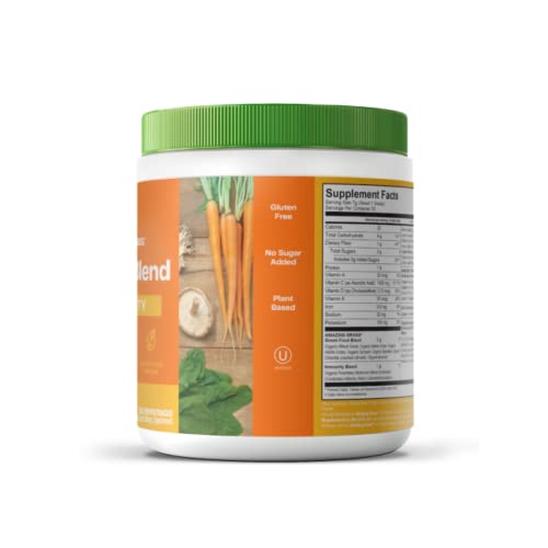 Amazing Grass Green Superfood Immunity: Super Greens Powder with Vitamin C, Cordyceps, Beet Root Powder & Reishi Mushrooms, Tangerine, 30 Servings - Thumbnail 2