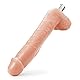 ANNGEOK Sexmaschine Dildo Realistisch 21.5cm Dildo mit 3XLR Verbinder, Hohe Qualität Silikon xxl Dildo Zubehör für Frauen Sexmaschine Groß Dildo Penisaufsatz für Fickmaschine Sexspielzeug Kit