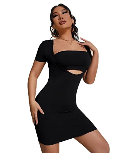 Image of SYYNCRO Women's Western Bodycon Dresses Midi Short Dress