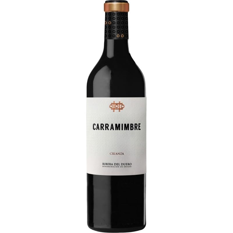 Carramimbre Crianza, vino tinto español con uva Tempranillo, ideal para quienes buscan intensidad, elegancia y equilibrio en una copa de crianza bien estructurada.| 1 botella