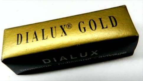 Dialux Gold Polishing Compound Jewelry Rouge Super-Finish Highest Gloss - 2 Bar