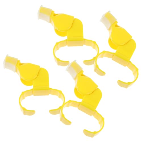 Silbatos deportivos para árbitro 4 pzas portátiles amarillo miniatura 6