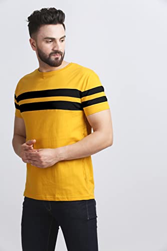 Image of AUSK T-Shirt for Mens Double Stripes on Chest