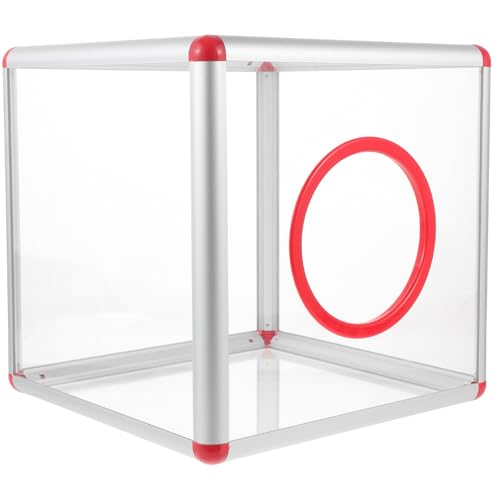 Boîte transparente pour collecte de pourboires iplusmile en aluminium de 25 cm