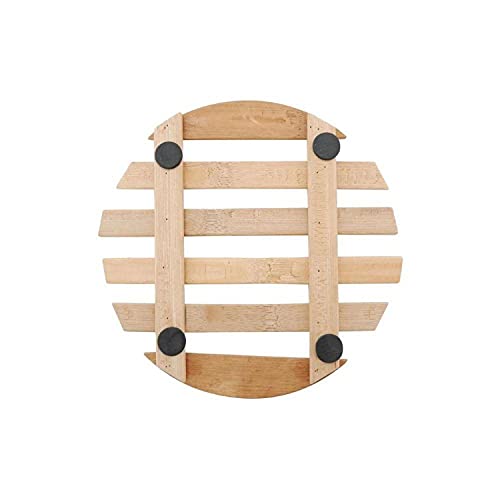 Tuut, Linha Bambu, Descanso de Panela Redondo, Bege, 17cm
