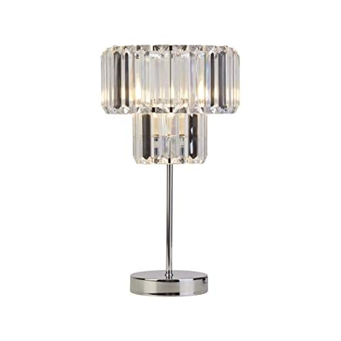 Elegant 1 Light 2 Tier Crystal Table Lamp Cover