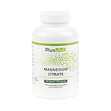Plusvive Magnesiumcitrat hochdosiert 2250 mg davon 360mg elementares Magnesium je Tagesdosis, 180 Kapseln, Vegan und Laborgeprüft