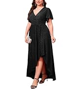 ZOMVA Plus Size Satin Midi Dress - Ruched Cowl Neck Spaghetti Strap Cocktail Dress 1X-4X