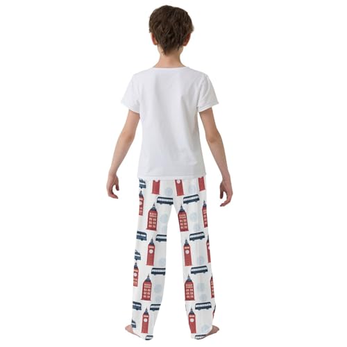 Big Ben Boys Long Pants Soft Trousers Elastic Waist Kids Lounge Bottoms with Pockets S-XL3