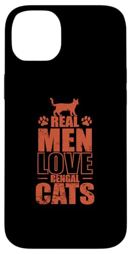 Real Men Love Bengal Cats �����L �X�}�z�P�[�X iPhone 14 Plus �p