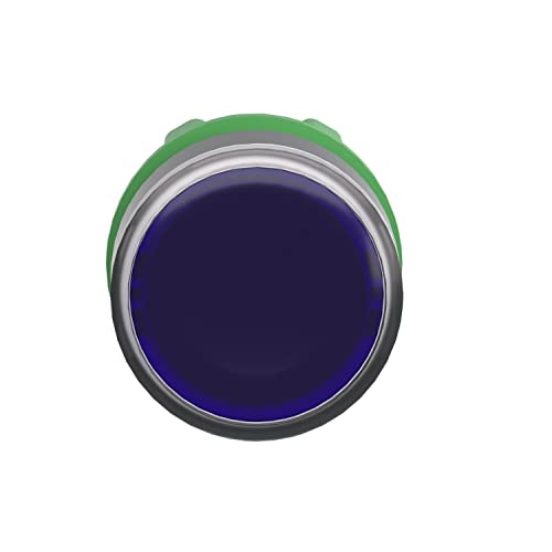 CABEZA PULS.RASANTE TRANSPAR.AZUL - Commande affleurante IP65 bleue