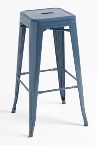 Regalos Miguel - Taburetes Altos - Taburete Torix Alto - Azul Petróleo