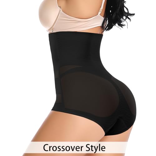 Image of Werena Tummy Control Shapewear Panties for Women High Waisted Body Shaper Slimming Shapewear Underwear Girdle Panty