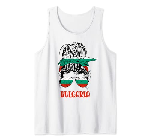 Bandera de Bulgaria para niña búlgara Camiseta sin Mangas