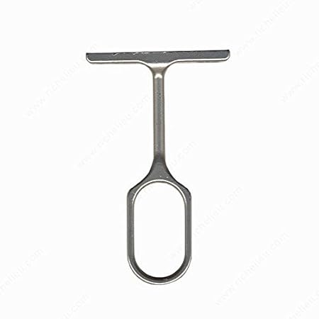 Center Support for Oval Closet Rod - Matte Nickel