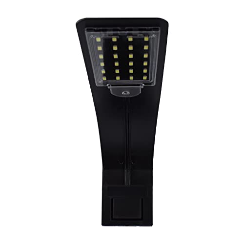 AQPET Sunny Lampada LED Sottile per Acquari d'Acqua Marina Colore Nero