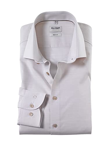 OLYMP Herren Businesshemd Langarm Level Five,Einfarbig,Body fit,Modern...