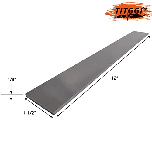 5 Pack 12"x1.5"x0.12" 1095 Steel Flat Stock with Strict Quality Standards, The Perfect Knife Making Steel for Professional & Hobbyist Use, Annealed High Carbon Steel for DIY Knife Making - by TITGGI…