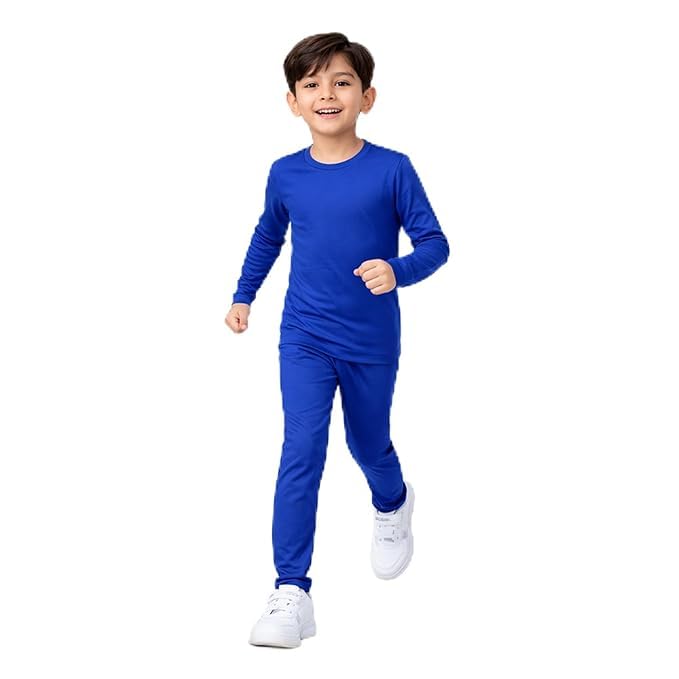 Image of Raj Costume Boys Superhero Costume Set with Mask | Blue Red Full Sleeve T-Shirt & Track Pants | Kids Fancy Dress for Birthday Party, School Function | Stretchable Comfortable | 5-6 Years