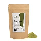 BIO Weizengras Pulver (250g), Bio Weizengras gemahlen, Weizengras aus kontrolliert biologischem Anbau, Bio Weizengraspulver, 100% rein und naturbelassen, vegan, Weizengras Bio