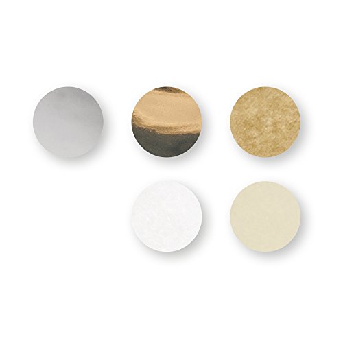 Rayher 87099000 confettis papier de soie p ballons à bulles, ø 2cm 30g, coul ass, Argenté/Doré