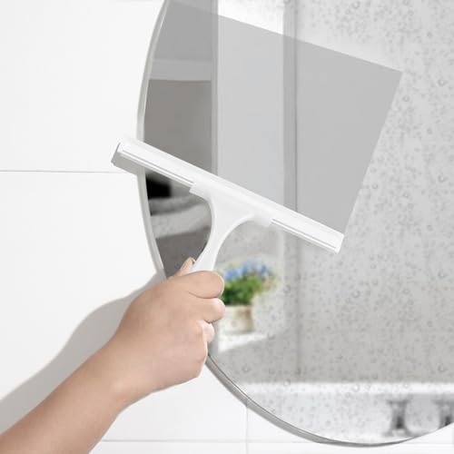 Image of SetSail Squeegee for Shower Glass Door, 10 Inches, White