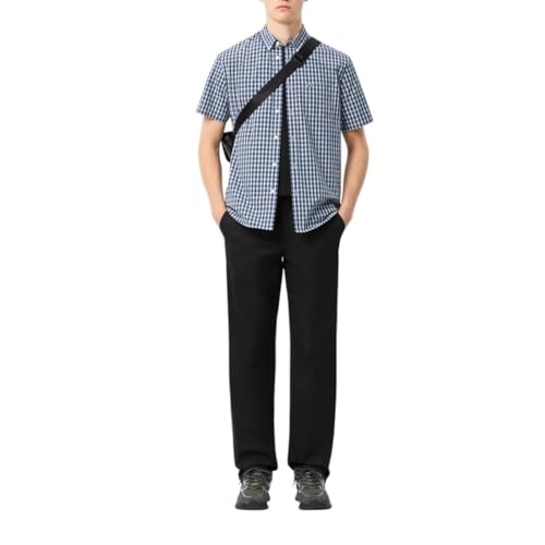 Lacoste Men's Core Collection Regular Fit Short Sleeve Checked Shirt4