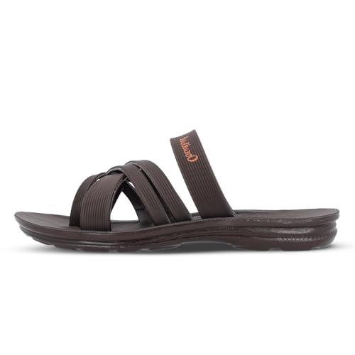 Image of WALKAROO Men's Fashion Sandals with Toe Ring, Cross Straps and Lightweight - W5687