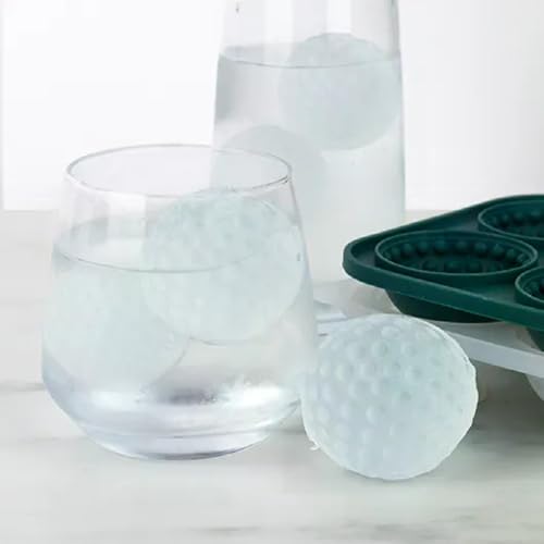 Bandeja para cubitos de hielo forma pelota de golf verde miniatura 7