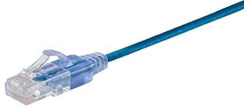 Monoprice 115166 Cat6A Ethernet Patch Cable - 10 Feet - Blue - Image 2