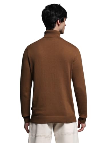 Image of JACK & JONES Men's Cotton Blend Casual High Neck Sweater