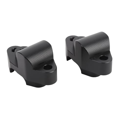 Extensor elevador de manillar ajustable negro CHICIRIS para moto de aluminio 2 piezas 4