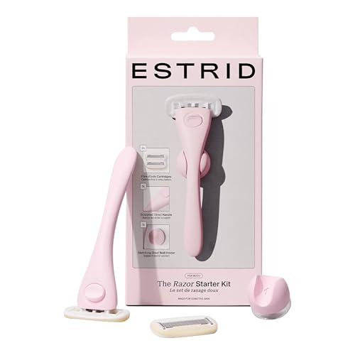 Estrid Rasierer Bloom Starterset 1 Stück Hautfreundlicher Nachhaltiger Rasierer für Sanfte Rasur und Perfekte Pflege