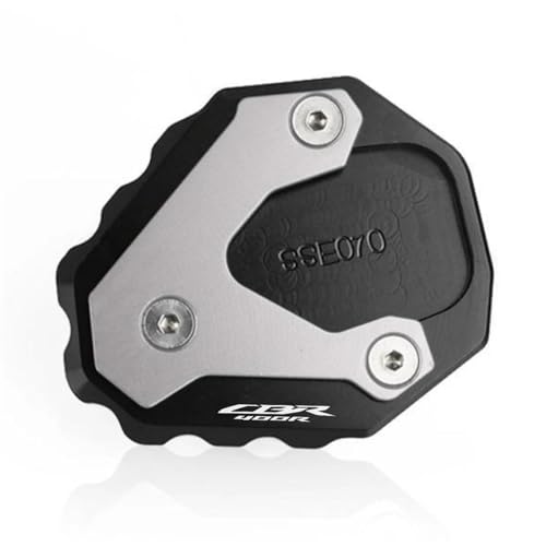 に適合するホンダ CBR400R 2018-2025 用 オートバイ用 大型キックスタンドパッド フットサイドスタンド延長サポートプレート アクセサリー(Grey)